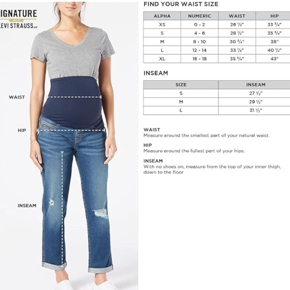 Signature by Levi Strauss & Co. Gold Womens Maternity Skinny Jeans - Picture 9 of 9